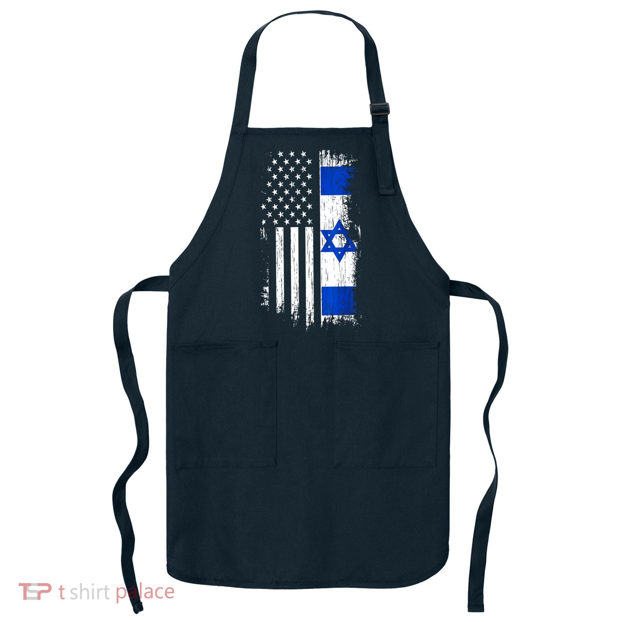 I Stand With Israel Usa Israel Flags Apron