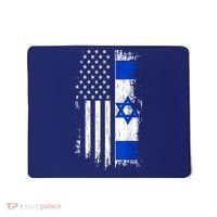 I Stand With Israel Usa Israel Flags Mousepad thumb 0