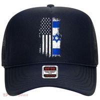 I Stand With Israel Usa Israel Flags Hat thumb 0