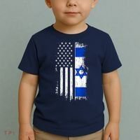 I Stand With Israel Usa Israel Flags Toddler T-Shirt thumb 2