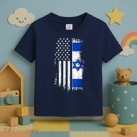 I Stand With Israel Usa Israel Flags Toddler T-Shirt thumb 3