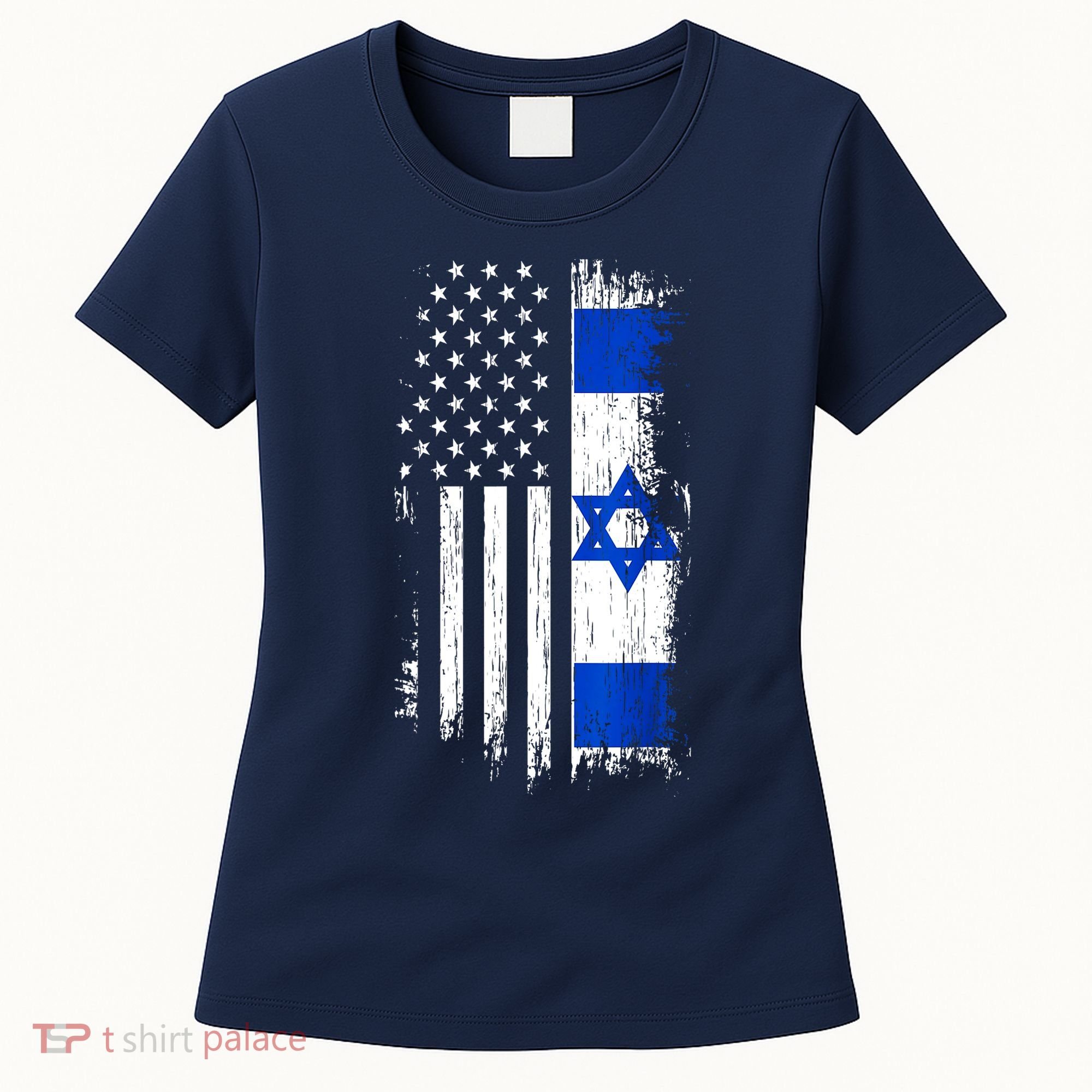 I Stand With Israel Usa Israel Flags Women's T-Shirt