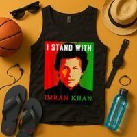 I Stand With Imran Khan PTI Pakistan Support Freedom Tank Top thumb 4