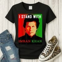 I Stand With Imran Khan PTI Pakistan Support Freedom Women's T-Shirt thumb 3