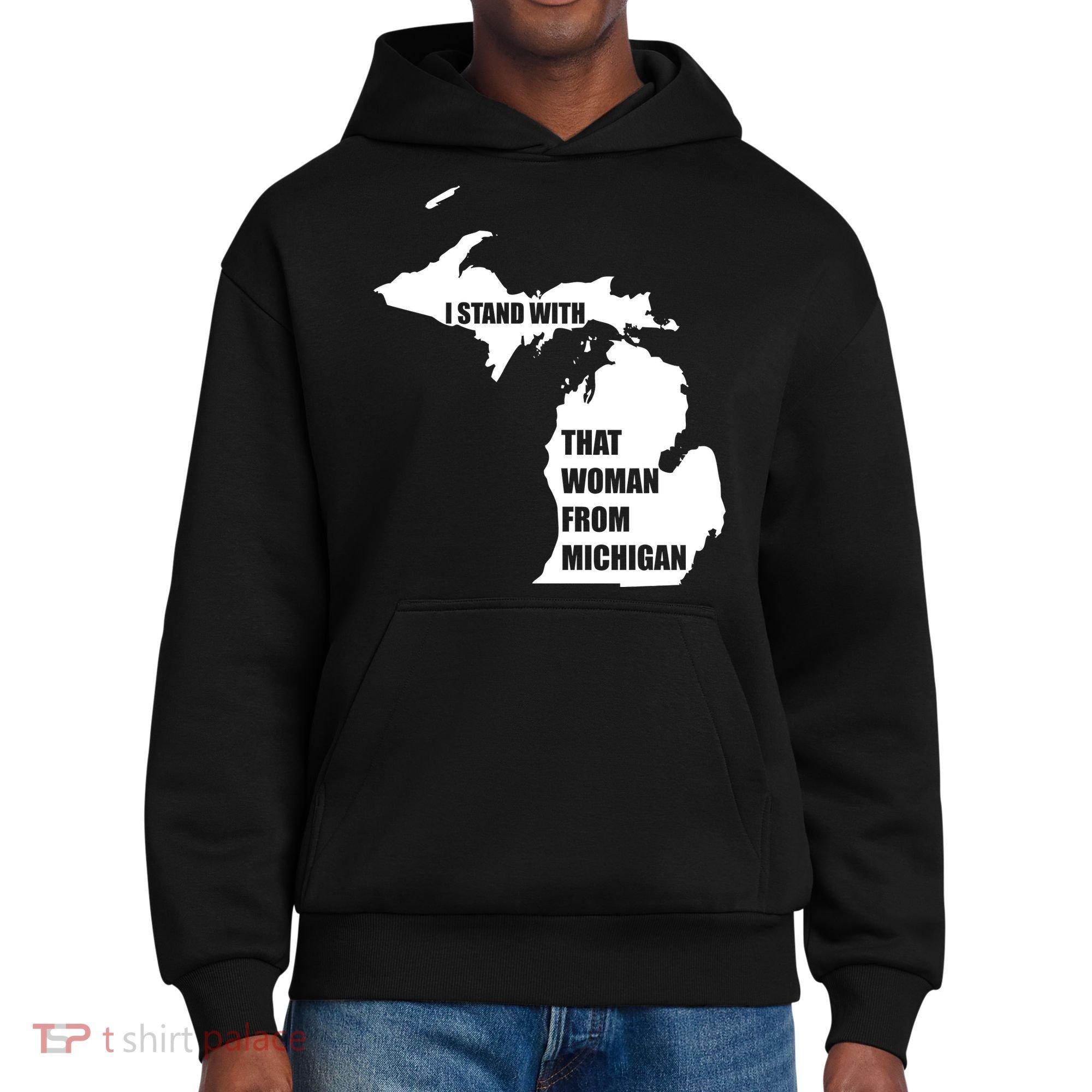 I Stand With That Woman From Michigan District V.I.T. Heavyweight Hoodie