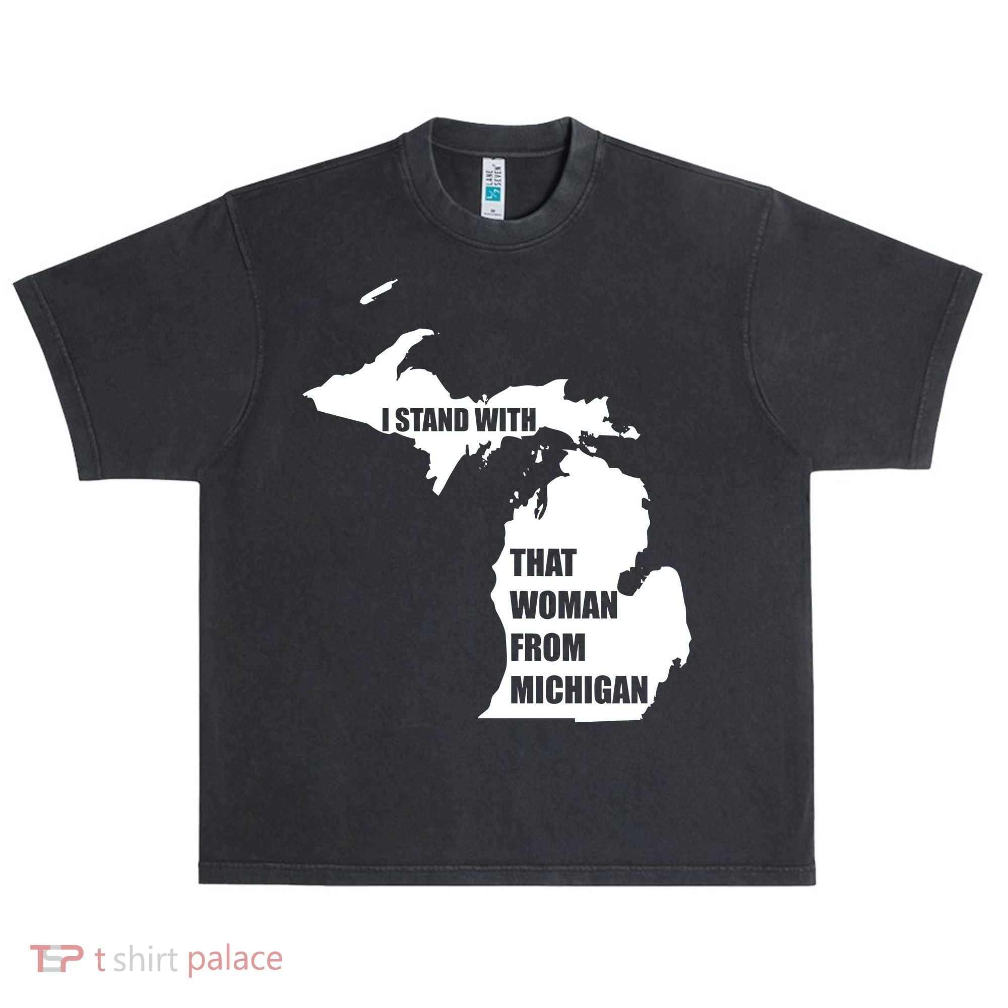 I Stand With That Woman From Michigan Urban Oversized Heavyweight T-Shirt