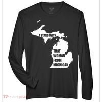 I Stand With That Woman From Michigan Zone Performance Long-Sleeve T-Shirt thumb 0
