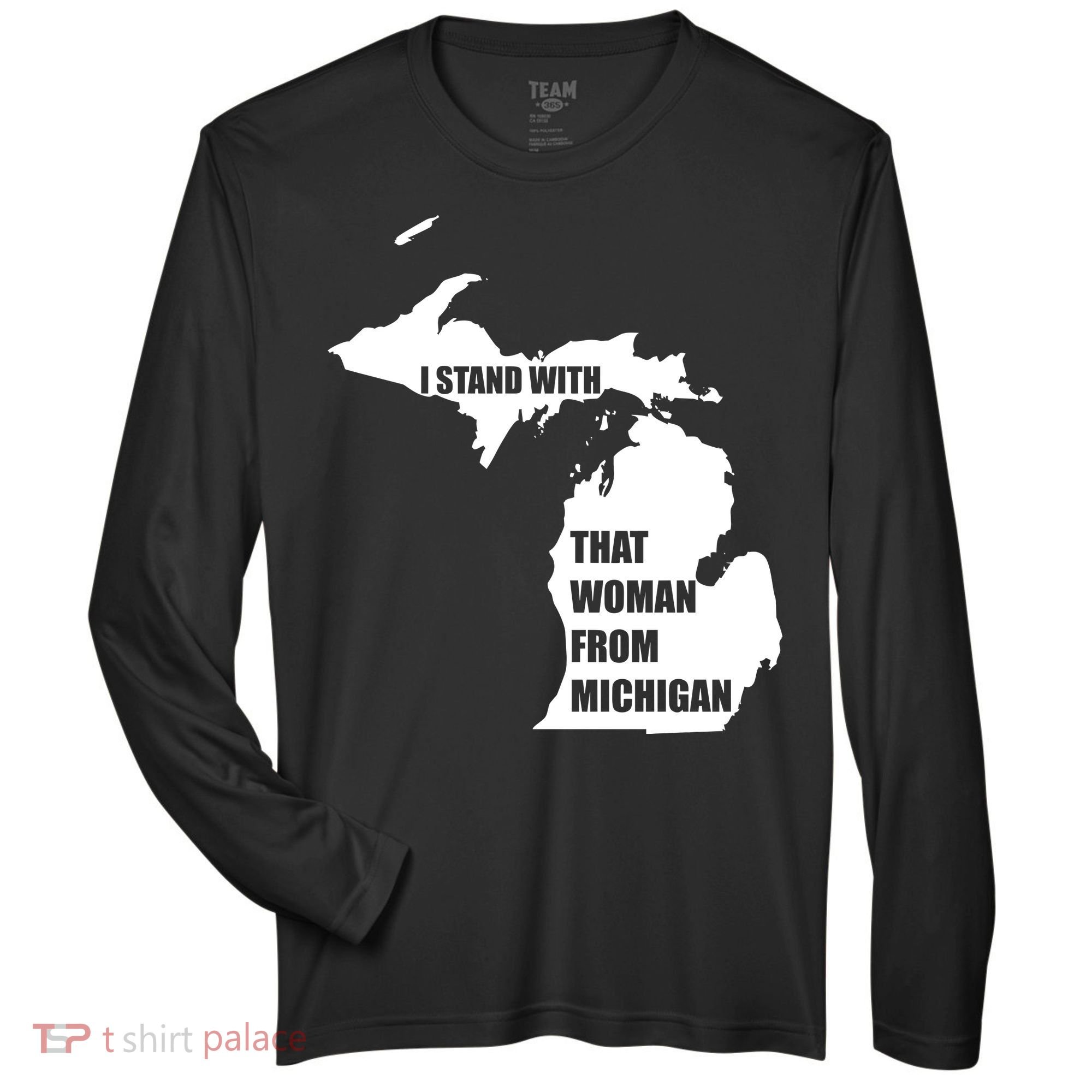 I Stand With That Woman From Michigan Zone Performance Long-Sleeve T-Shirt