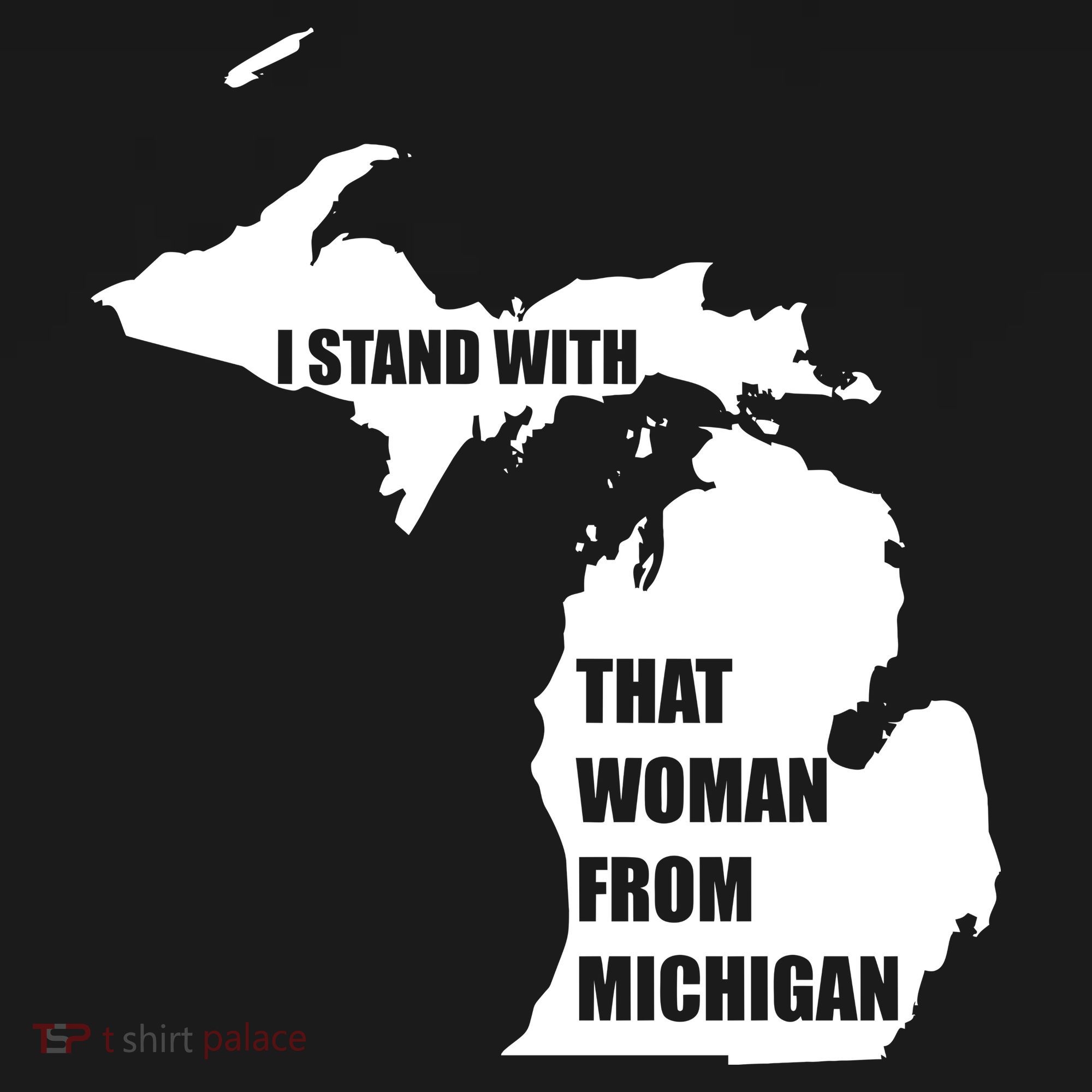 I Stand With That Woman From Michigan Cropped Pullover Crew