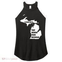I Stand With That Woman From Michigan Women's Perfect Tri Rocker Tank thumb 0