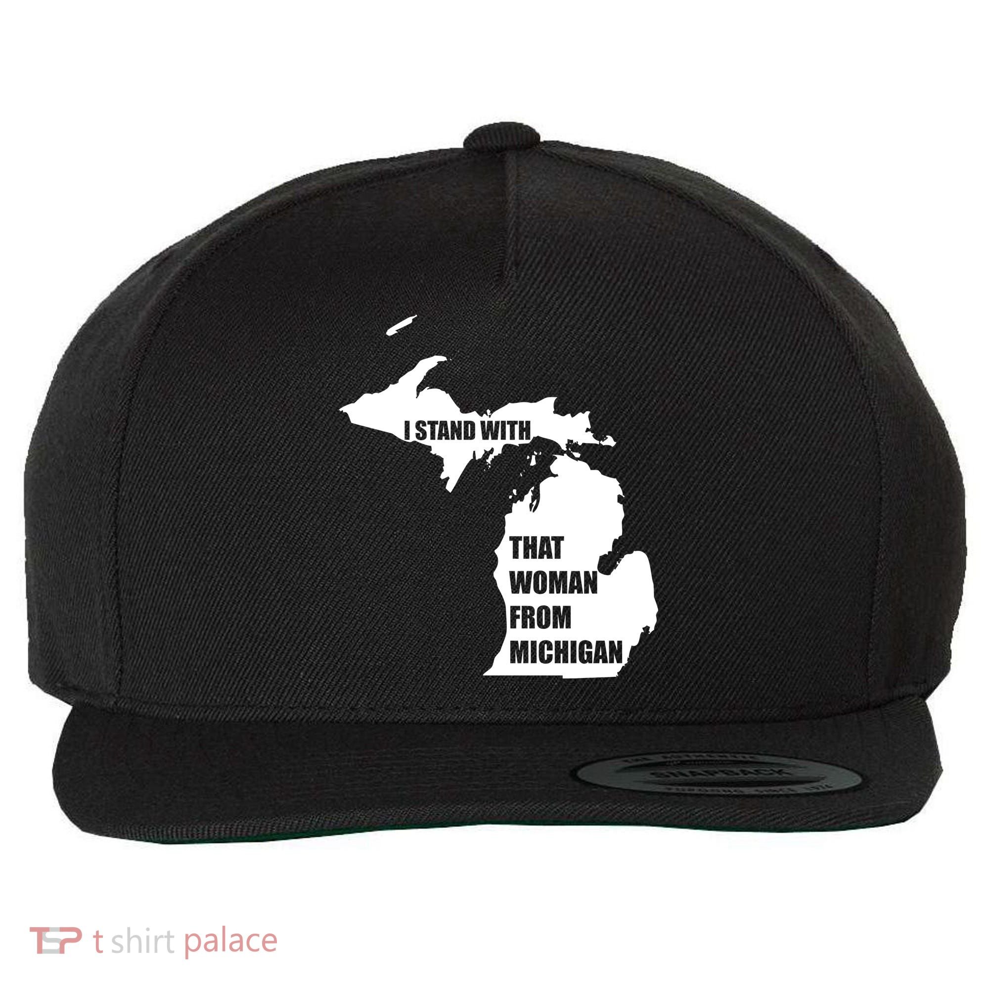I Stand With That Woman From Michigan Wool Snapback Cap