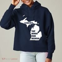 I Stand With That Woman From Michigan Ladies Heavyweight Boxy Pullover Hoodie thumb 0