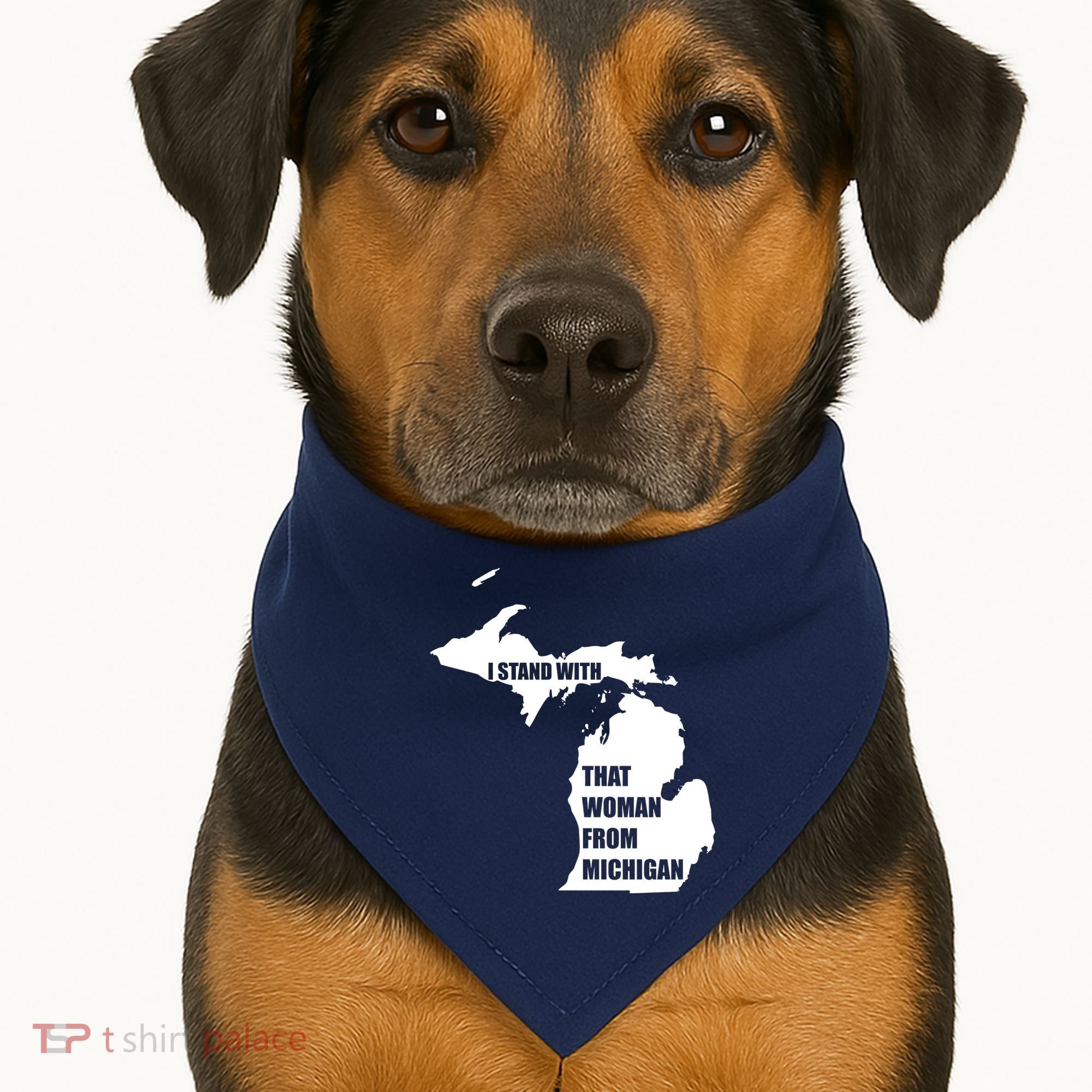I Stand With That Woman From Michigan USA-Made Doggie Bandana