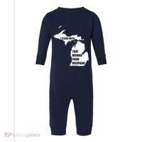 I Stand With That Woman From Michigan Infant Fleece One Piece thumb 0
