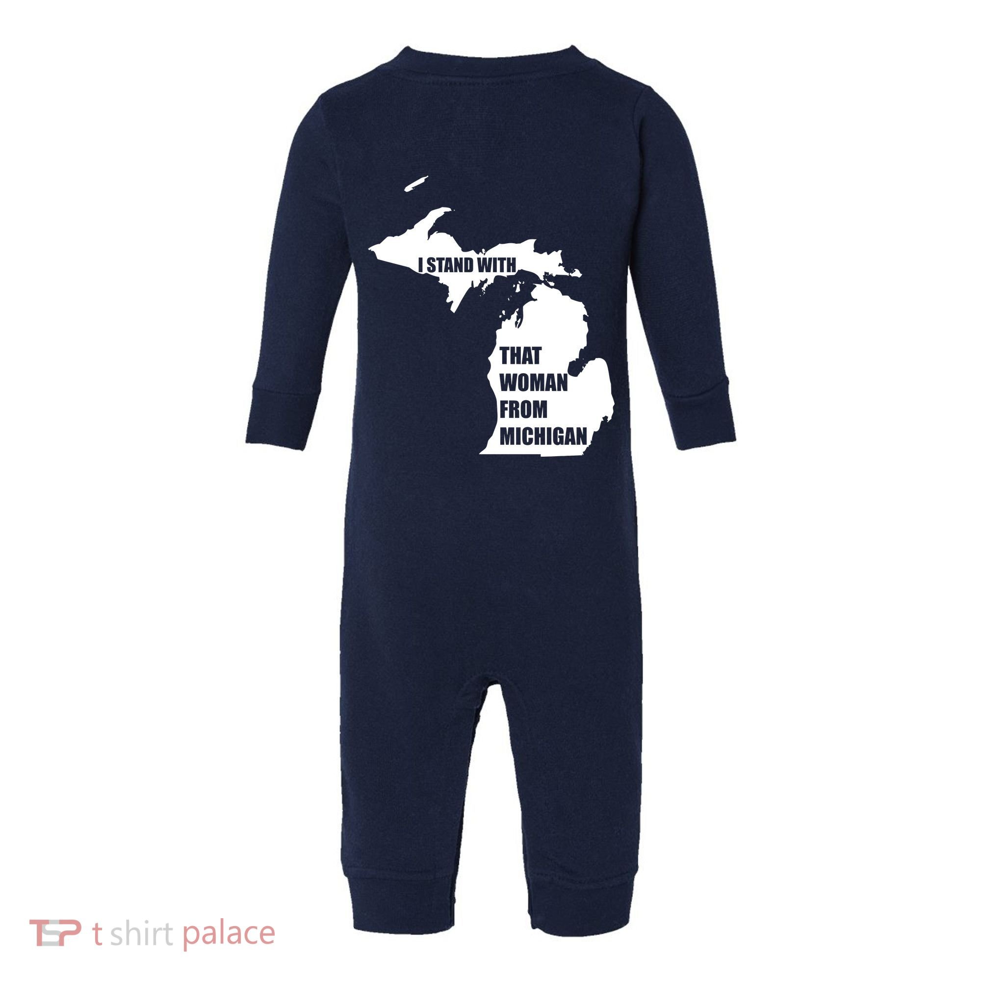 I Stand With That Woman From Michigan Infant Fleece One Piece