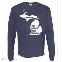 I Stand With That Woman From Michigan Comfort Colors Heavyweight Long Sleeve T-Shirt thumb 0
