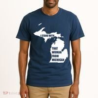 I Stand With That Woman From Michigan Tall T-Shirt thumb 2