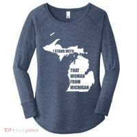 I Stand With That Woman From Michigan Women's Perfect Tri Tunic Long Sleeve Shirt thumb 0