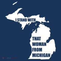 I Stand With That Woman From Michigan Mousepad thumb 1
