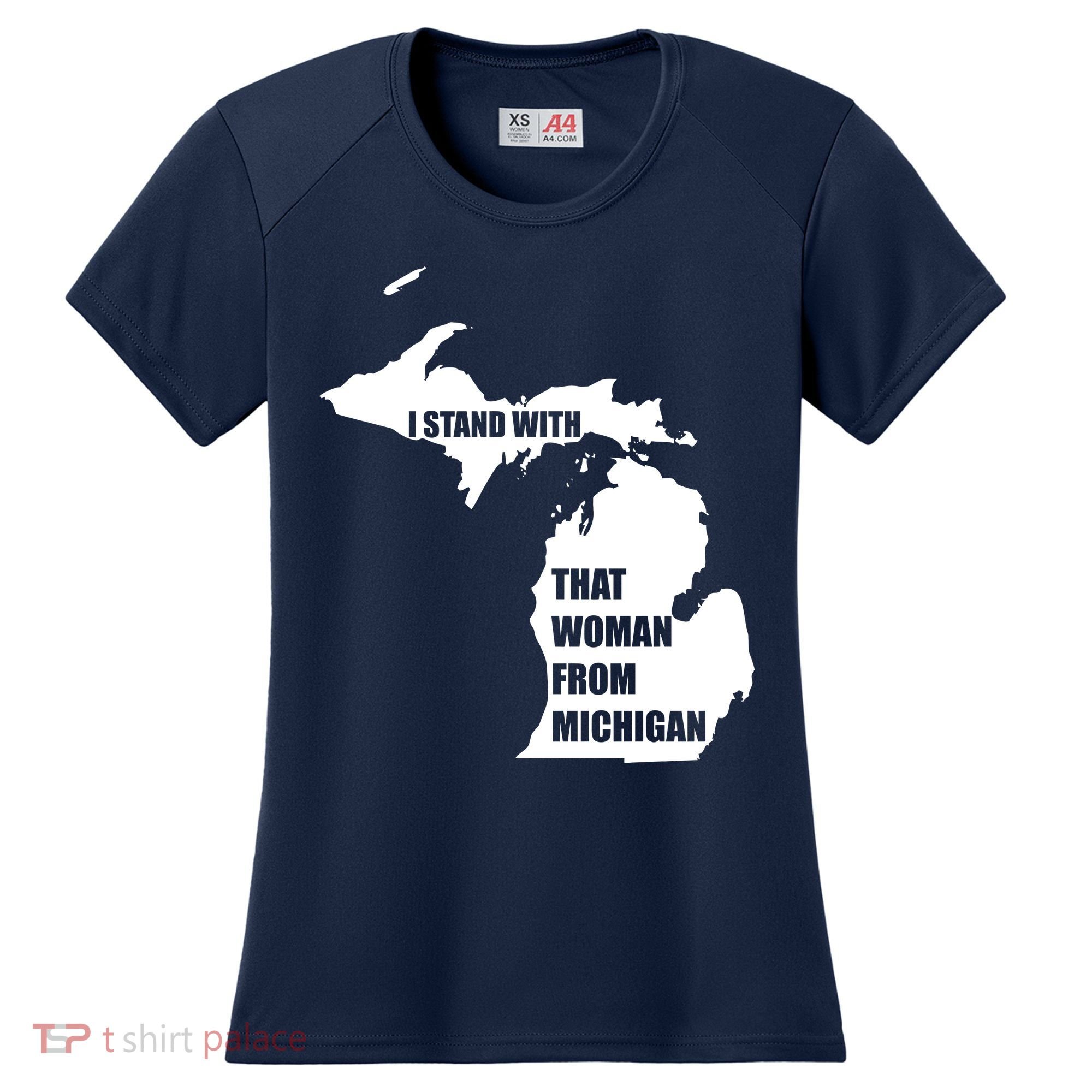 I Stand With That Woman From Michigan Women's Cooling Performance Crew T-Shirt