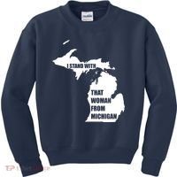 I Stand With That Woman From Michigan Kids Sweatshirt thumb 0