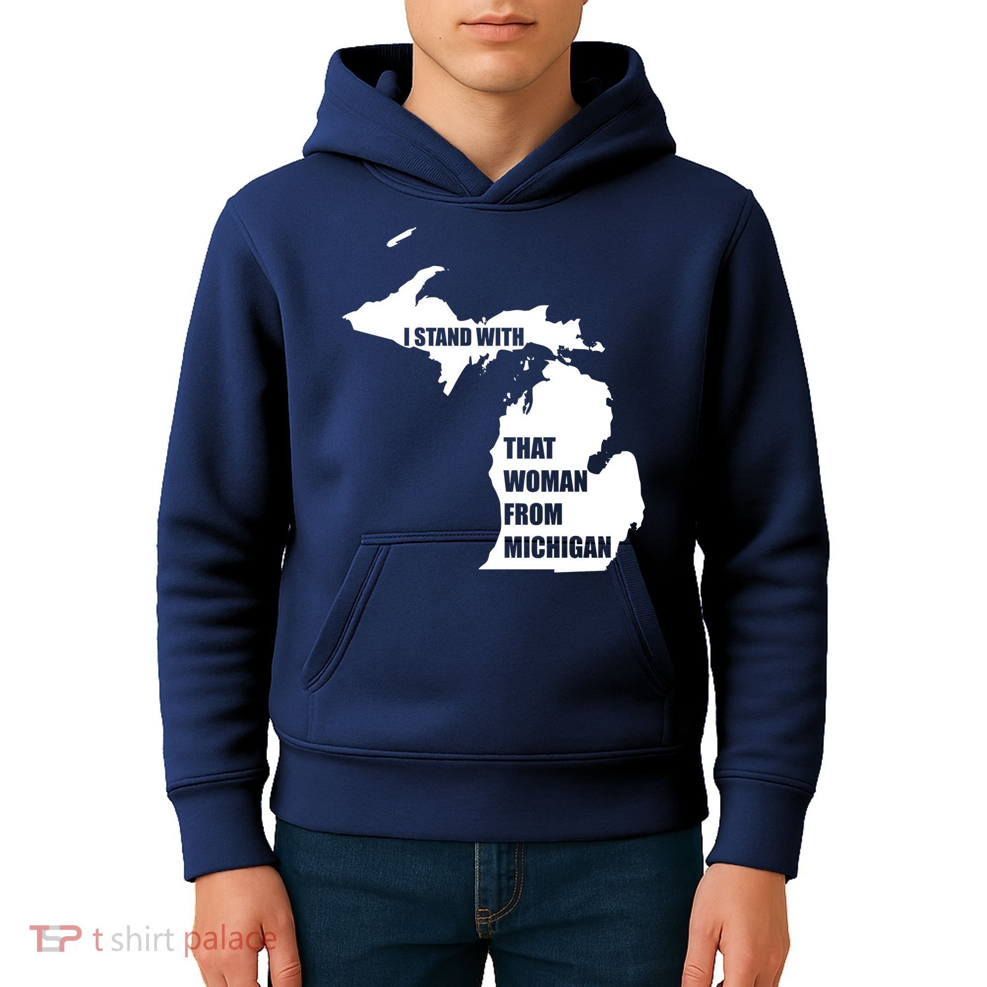 I Stand With That Woman From Michigan Kids Hoodie