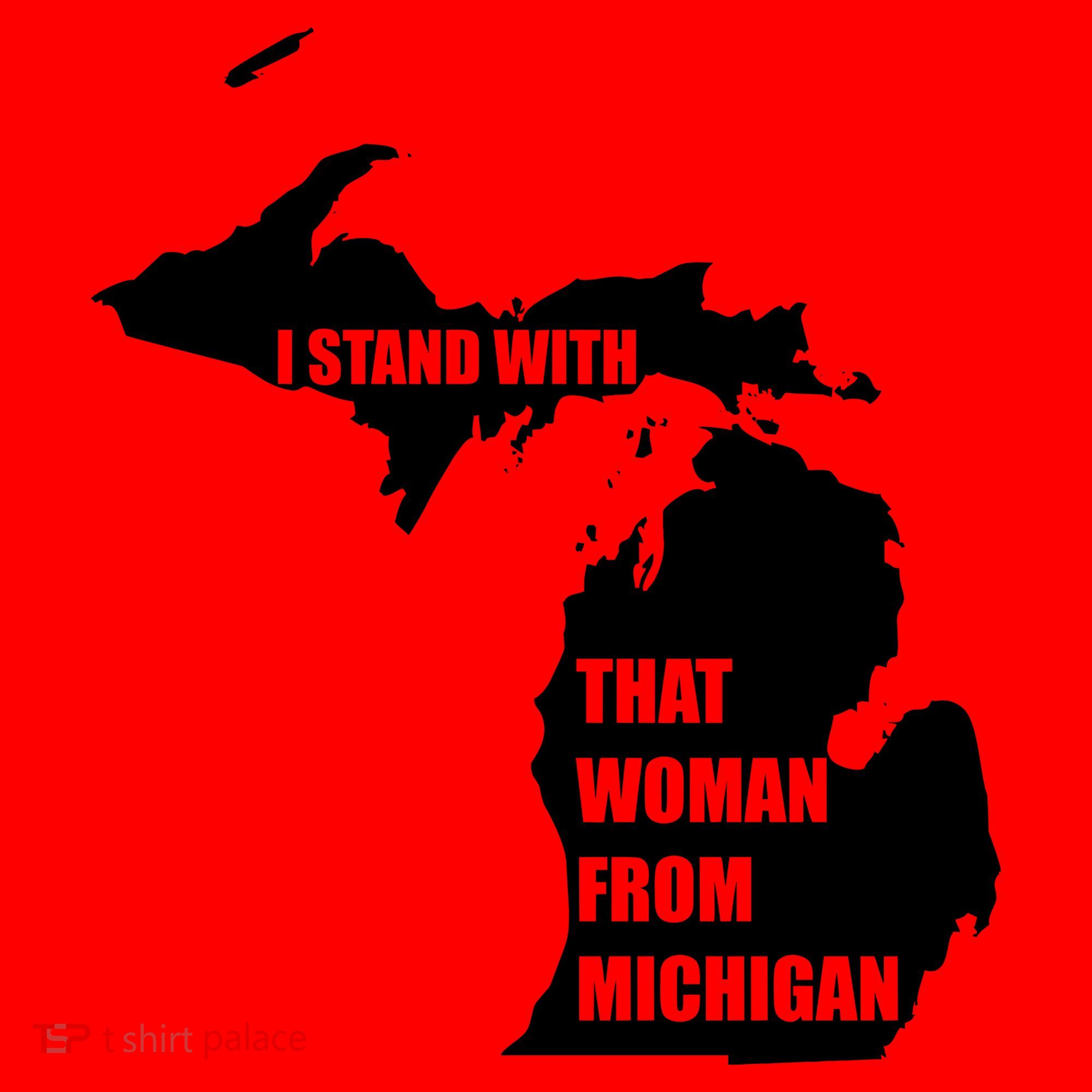 I Stand With That Woman From Michigan Santa Hat