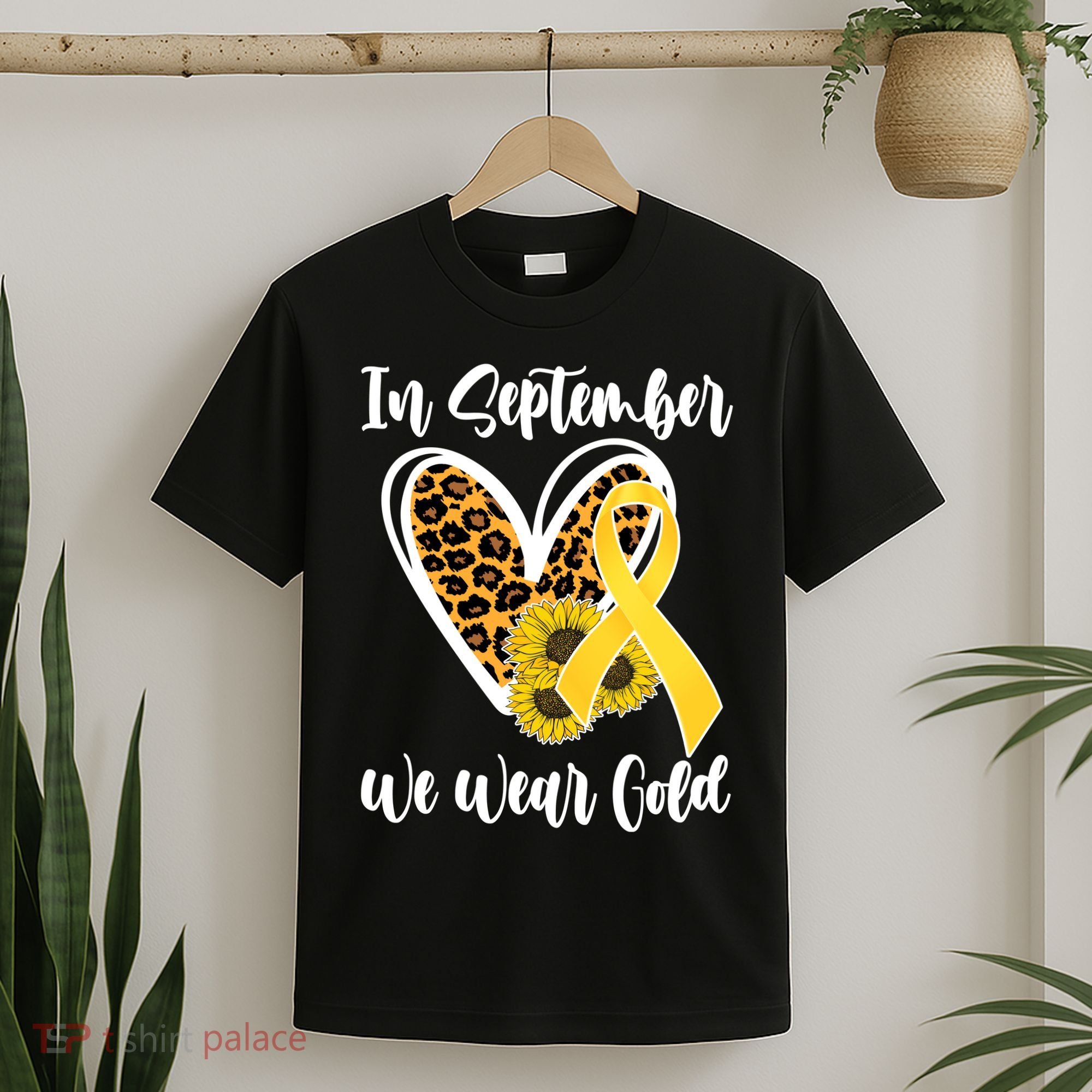 In Septemeber We Wear Gold Childhood Cancer T-Shirt