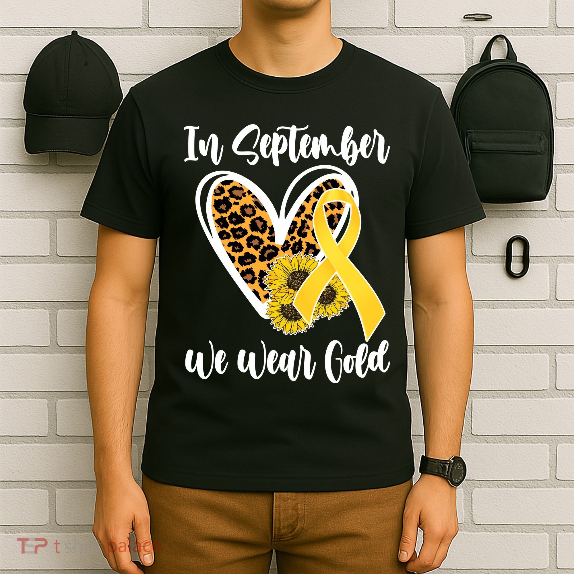 In Septemeber We Wear Gold Childhood Cancer T-Shirt