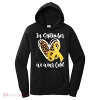 In Septemeber We Wear Gold Childhood Cancer Women's Hoodie thumb 0