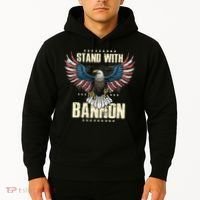 I Stand With Bannon Patriotic Hoodie thumb 2