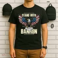 I Stand With Bannon Patriotic T-Shirt thumb 6