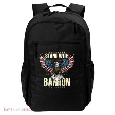 I Stand With Bannon Patriotic Backpack