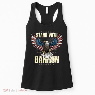 I Stand With Bannon Patriotic Women's Tank Top
