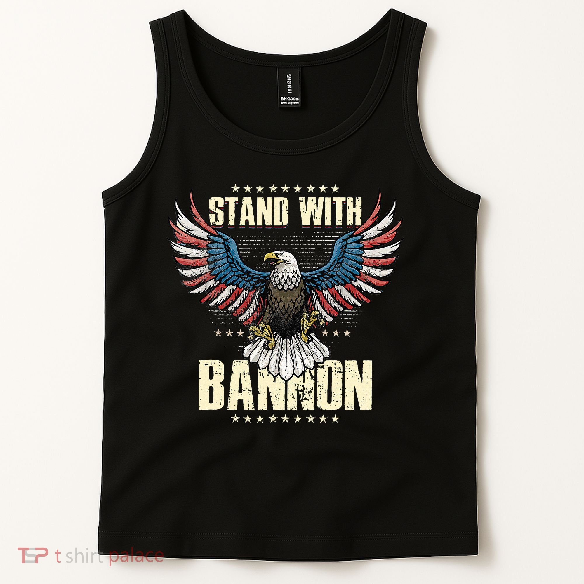 I Stand With Bannon Patriotic Tank Top