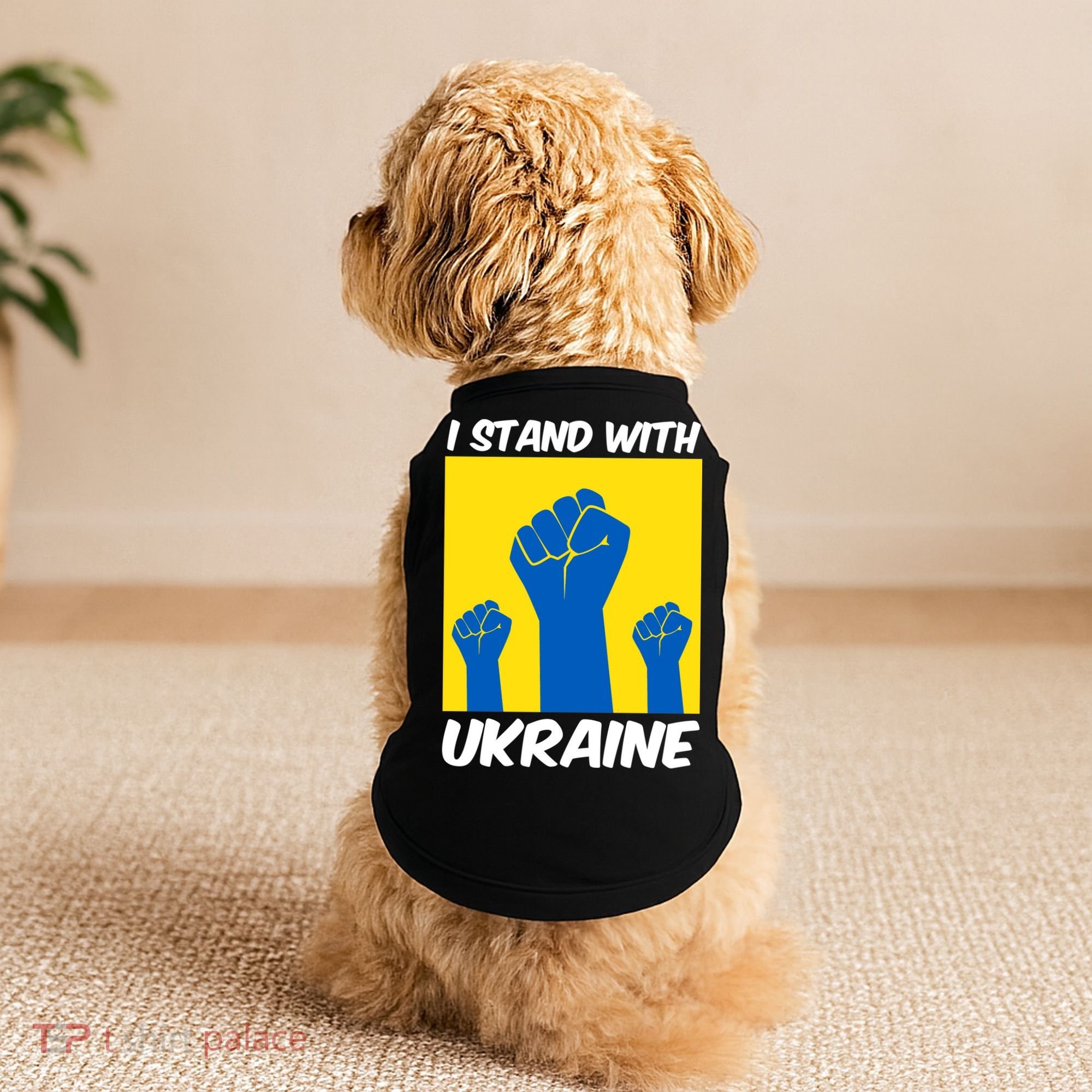 I Stand With Ukraine Fist Doggie Tank