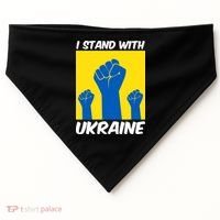 I Stand With Ukraine Fist USA-Made Doggie Bandana thumb 0