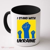 I Stand With Ukraine Fist Coffee Mug thumb 0