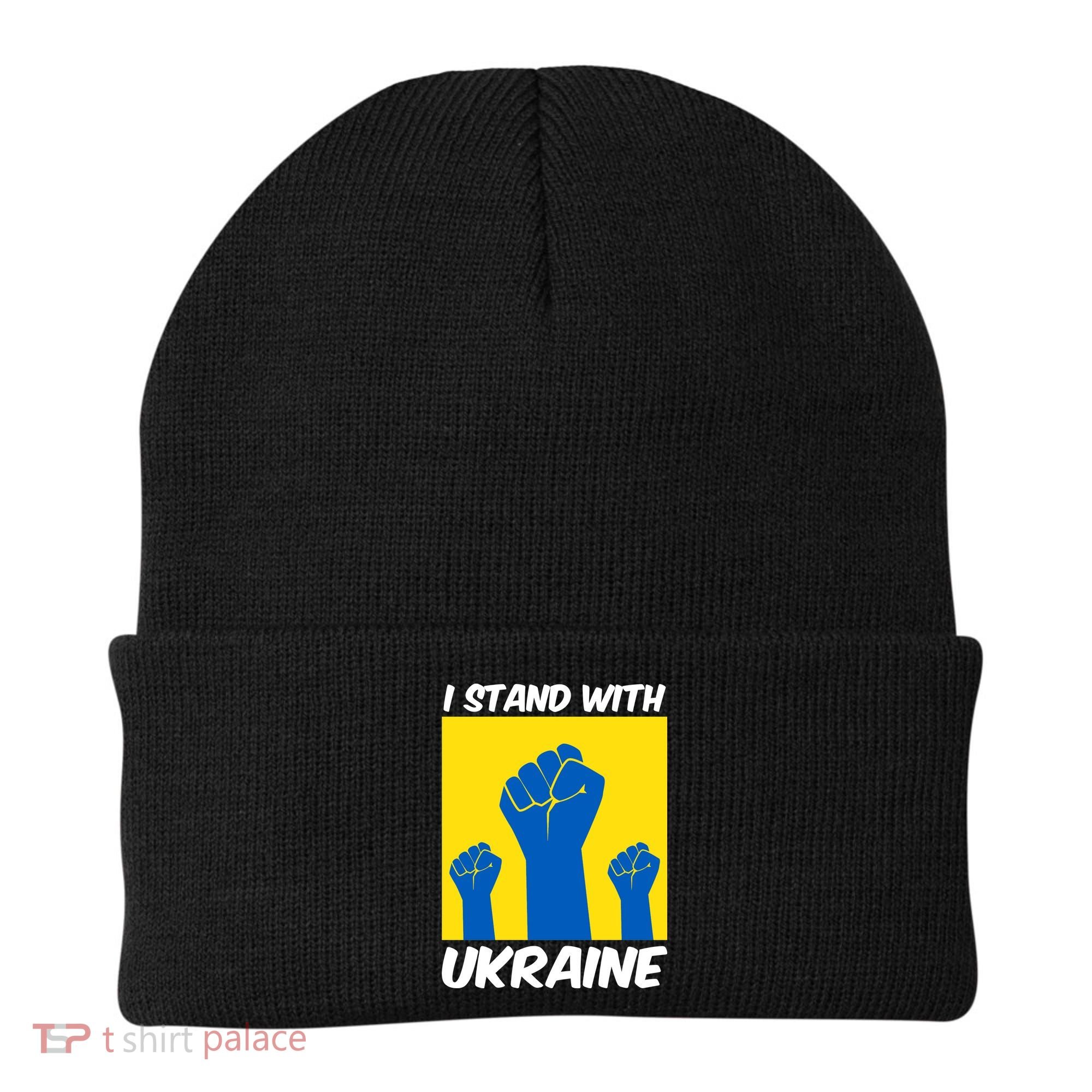 I Stand With Ukraine Fist Beanie