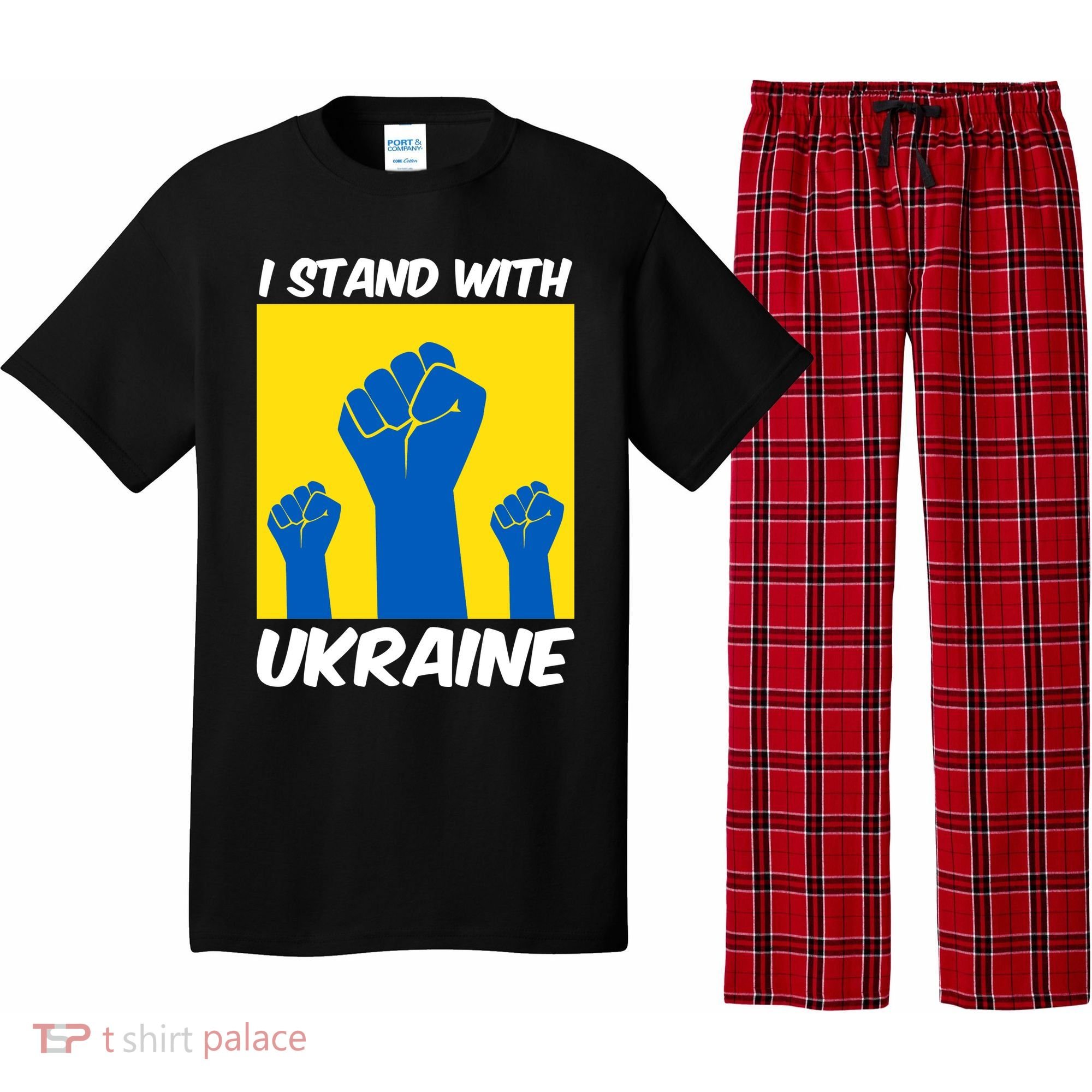 I Stand With Ukraine Fist Pajama Set