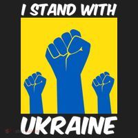 I Stand With Ukraine Fist Golf Towel thumb 3