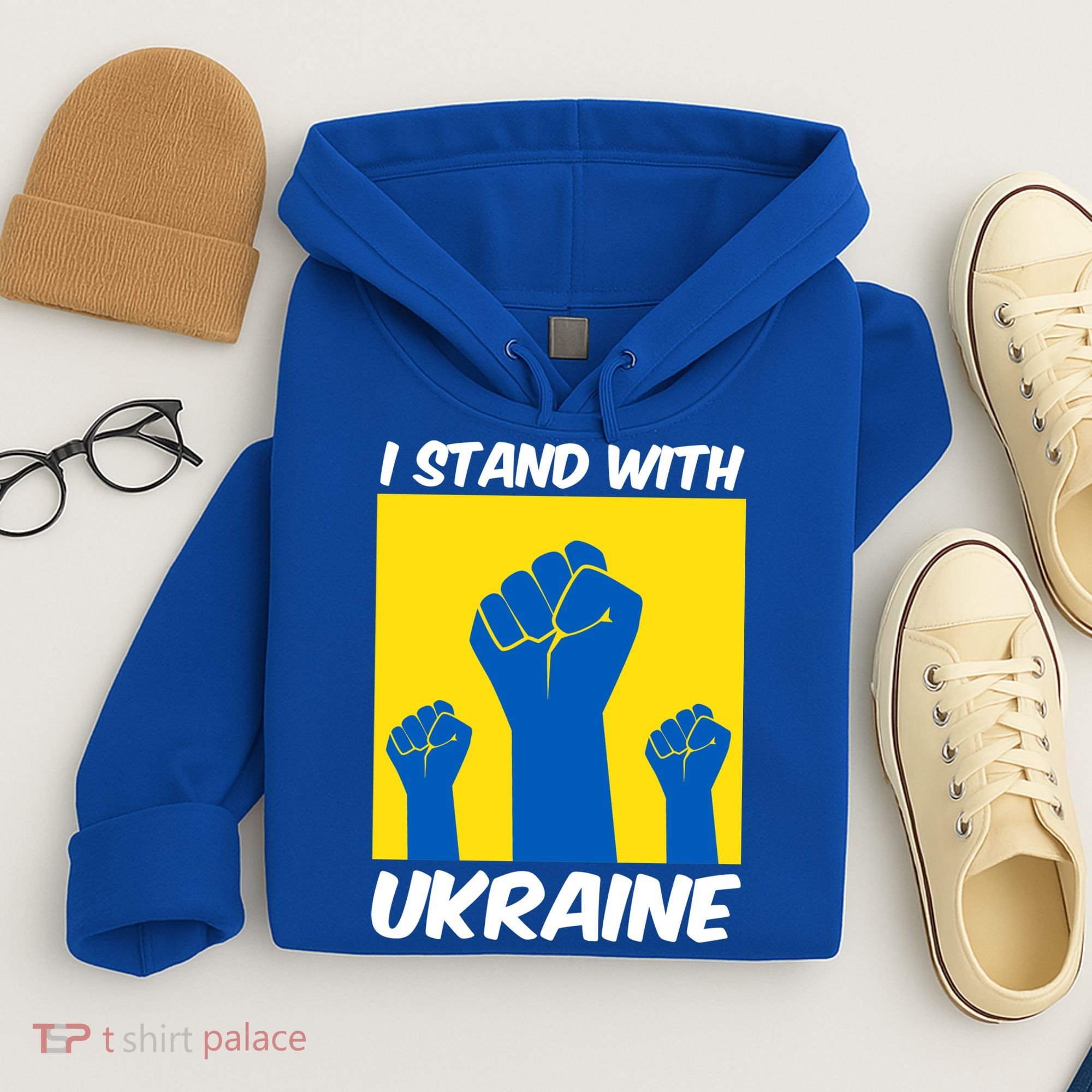 I Stand With Ukraine Fist Hoodie