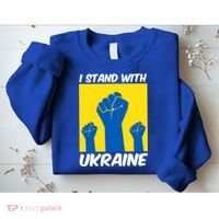 I Stand With Ukraine Fist Sweatshirt thumb 2