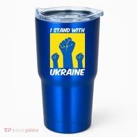 I Stand With Ukraine Fist Tumbler thumb 0