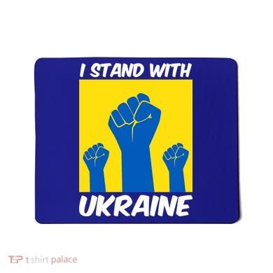 I Stand With Ukraine Fist Mousepad