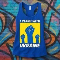 I Stand With Ukraine Fist Women's Tank Top thumb 3