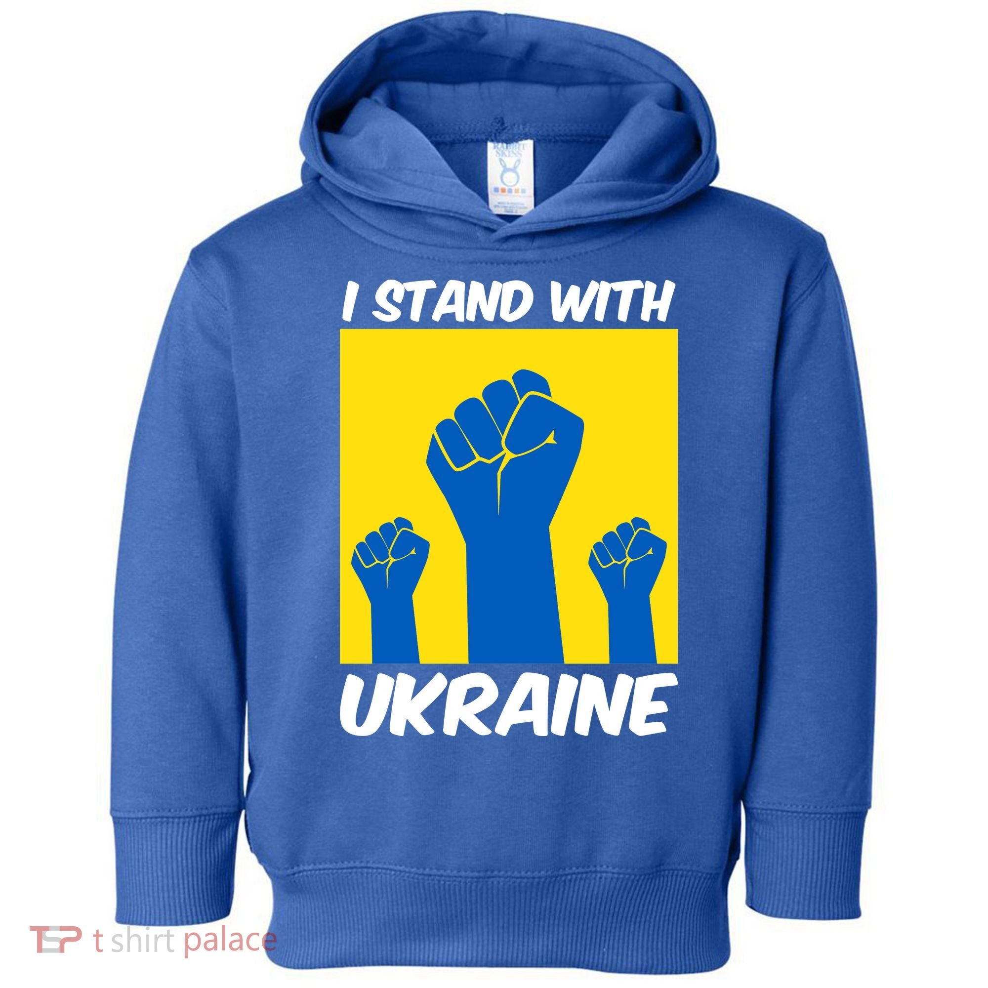 I Stand With Ukraine Fist Toddler Hoodie