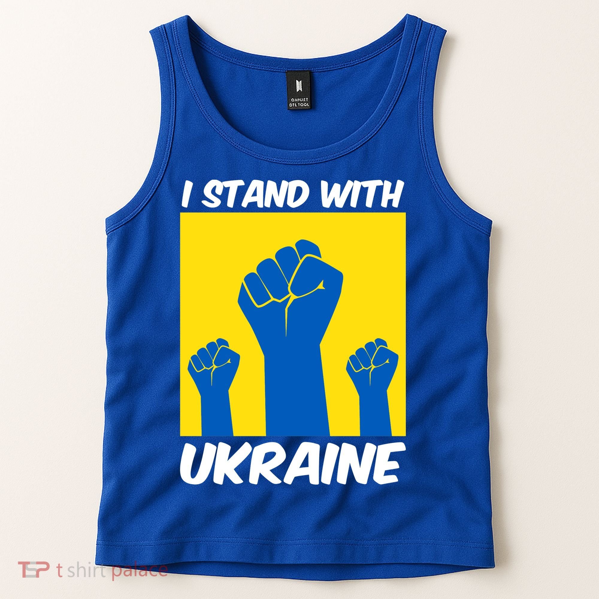I Stand With Ukraine Fist Tank Top