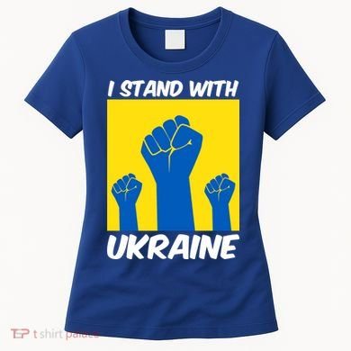 I Stand With Ukraine Fist Women's T-Shirt