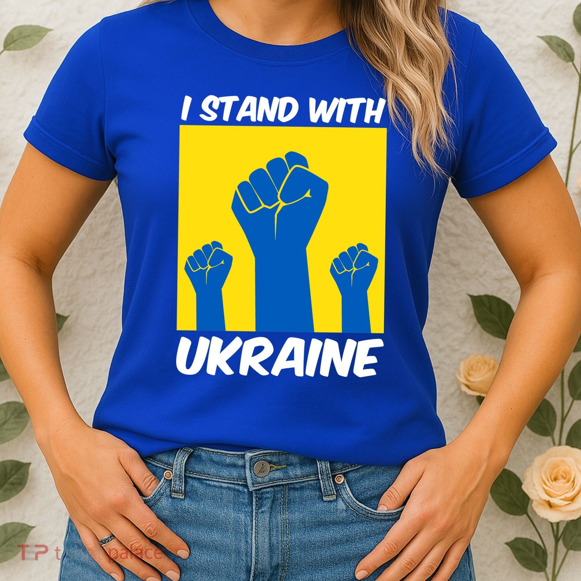 I Stand With Ukraine Fist Women's T-Shirt
